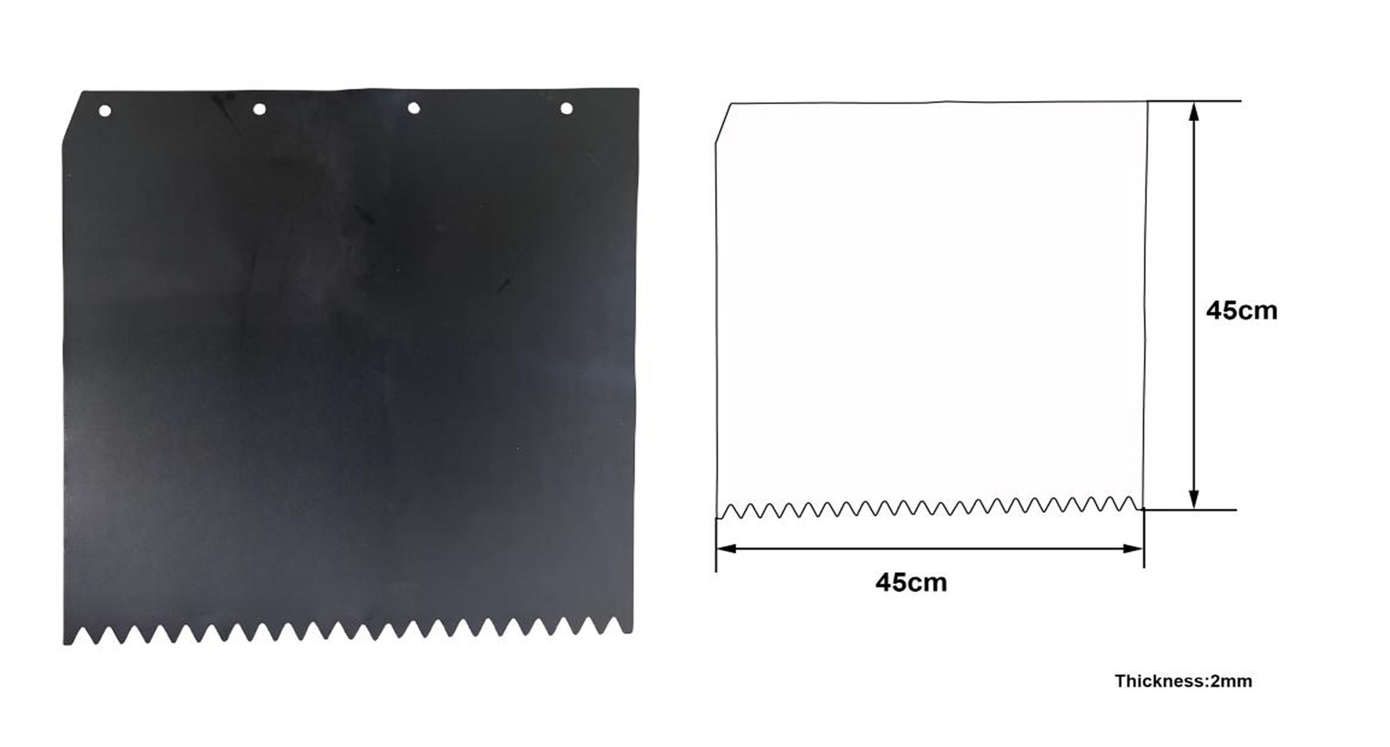 EPDM fender dimensions