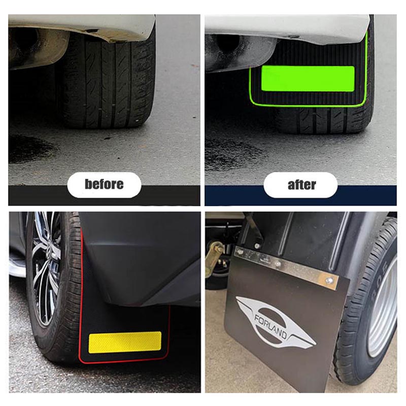 Fender installation before and after comparison, effectively protect the vehicle splashing mud