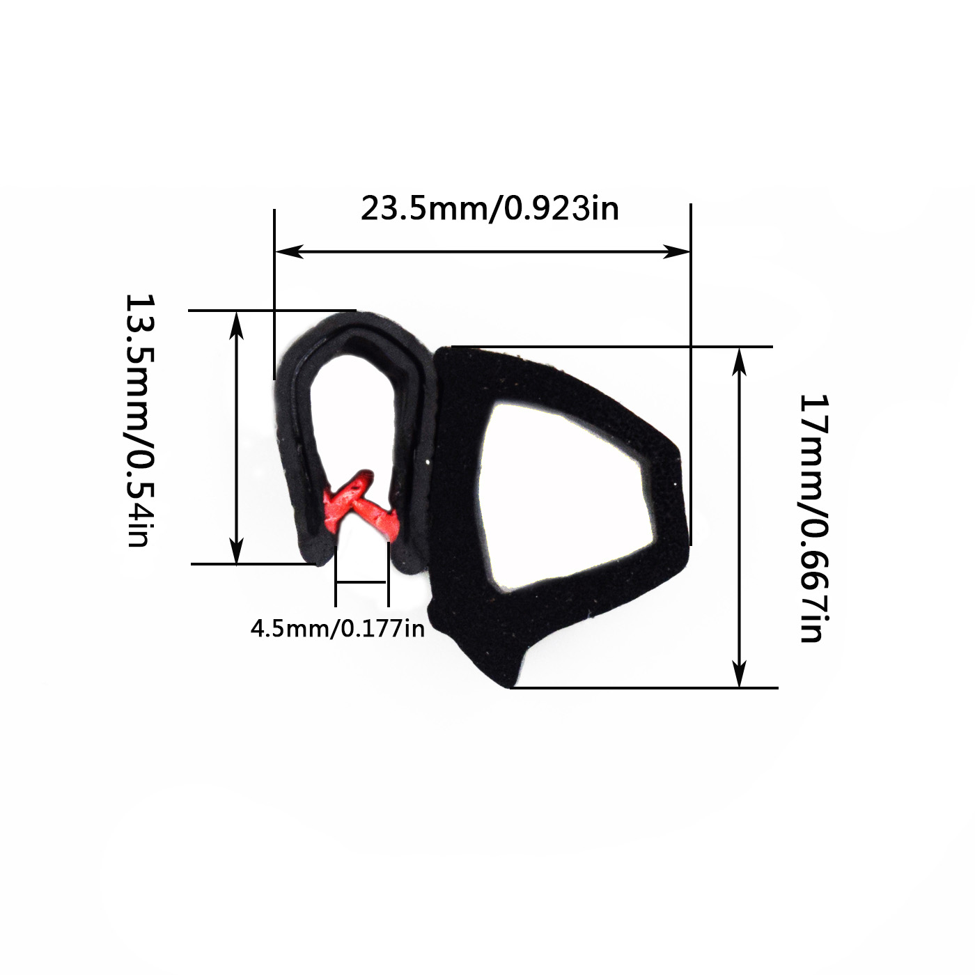 Composite Sealing Strip dimension figure